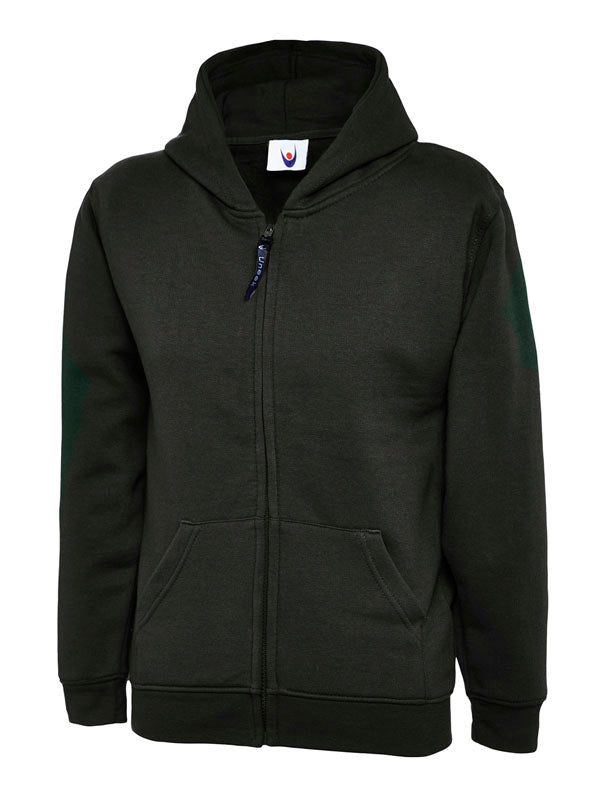 Uneek UC506 Children’s Classic Full Zip Hooded Sweatshirt