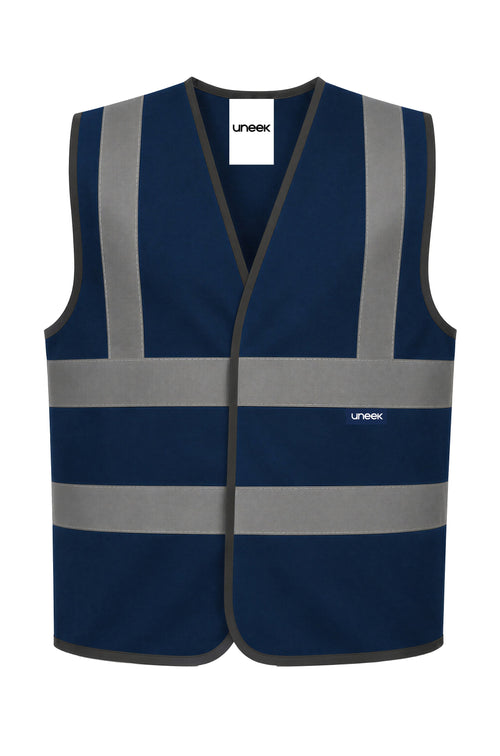 Sleeveless-Safety-Waist-Coat - Navy