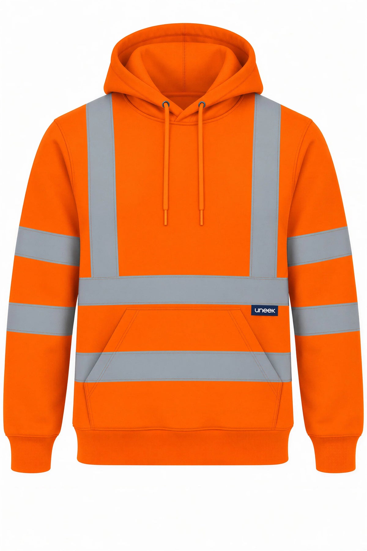 Hi-Vis-Hooded-Sweatshirt - Orange