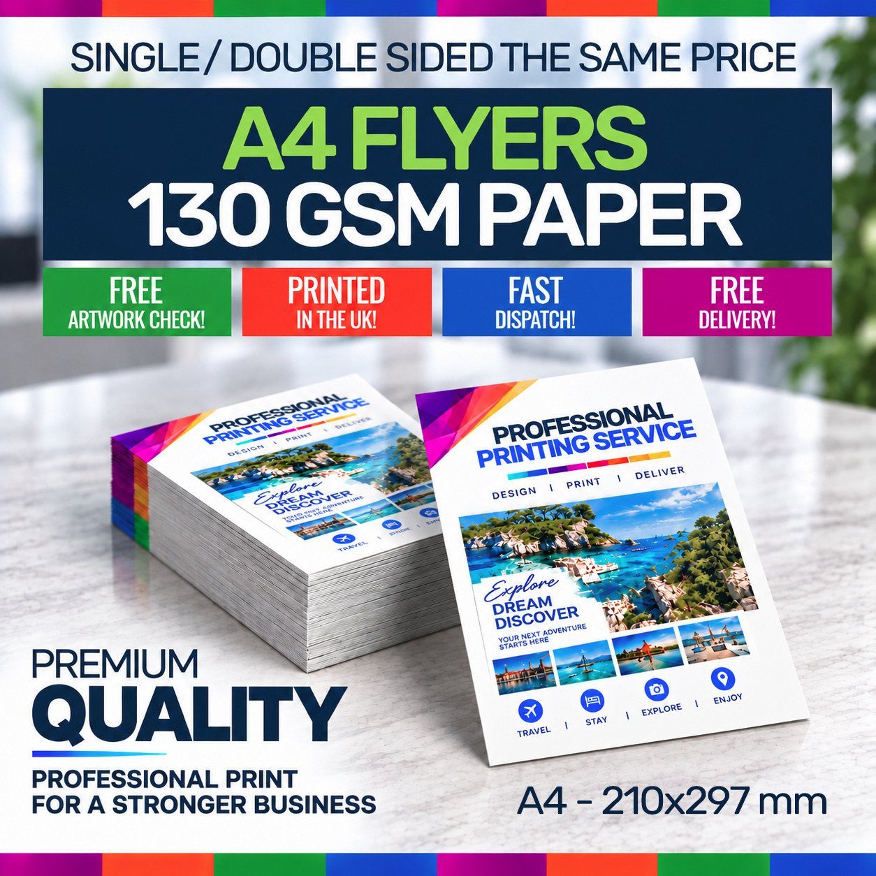 A4 Flyers & Leaflets – 130 GSM