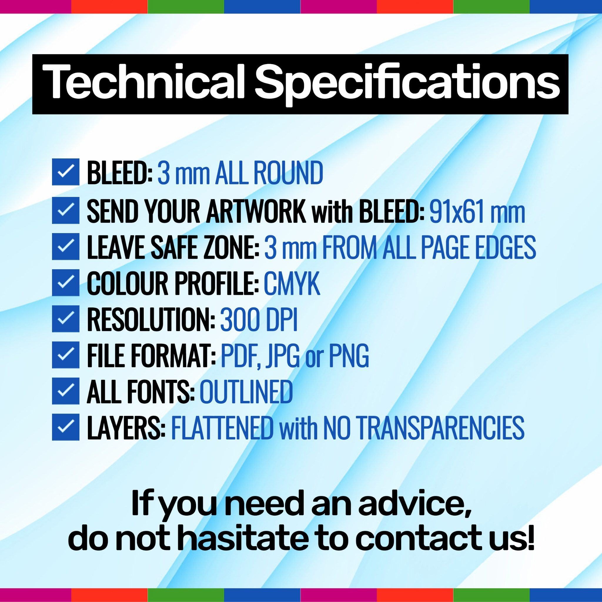 Business Cards Technical Specifications